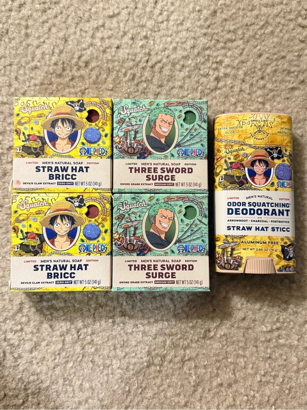 Dr. Squatch X One Piece Collaboration